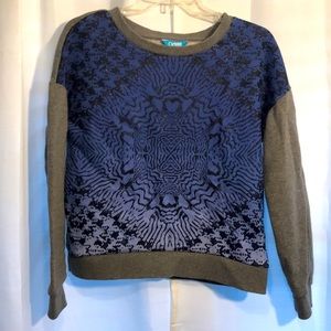 LAMOUR ROYAL BLUE/BLACK/GREY SWEAT SHIRT SZ-L